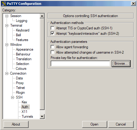 SSH Authentifizierung