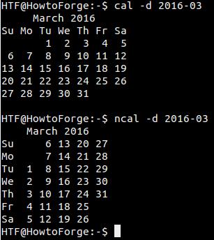 einen bestimmten Monat anzeigen
