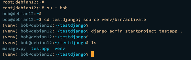 django Projekt erstellen