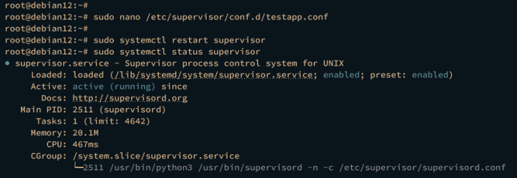 django mit gunicorn supervisor ausführen