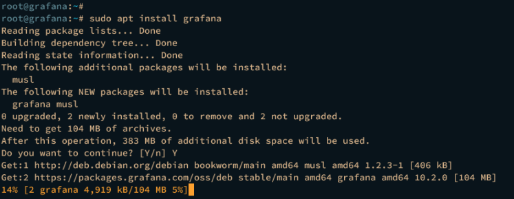 grafana installieren