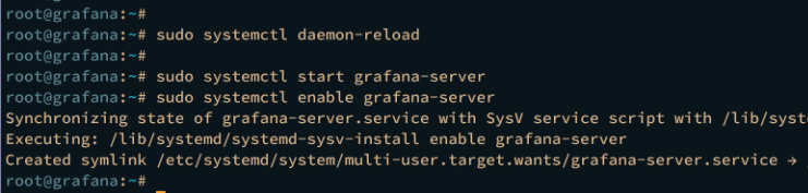 start enable grafana
