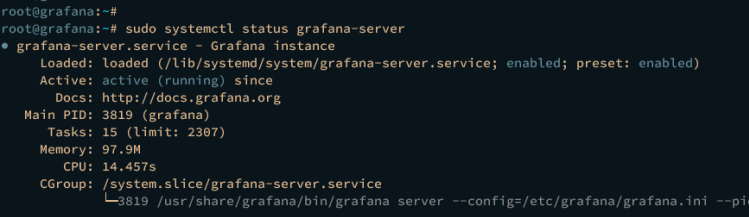 Grafana überprüfen