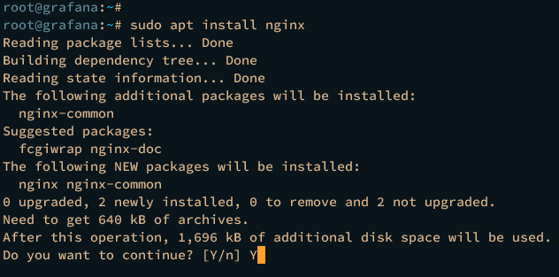 nginx installieren