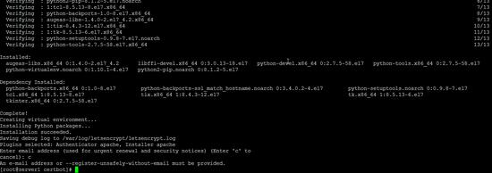 Installieren Sie certbot auf CentOS