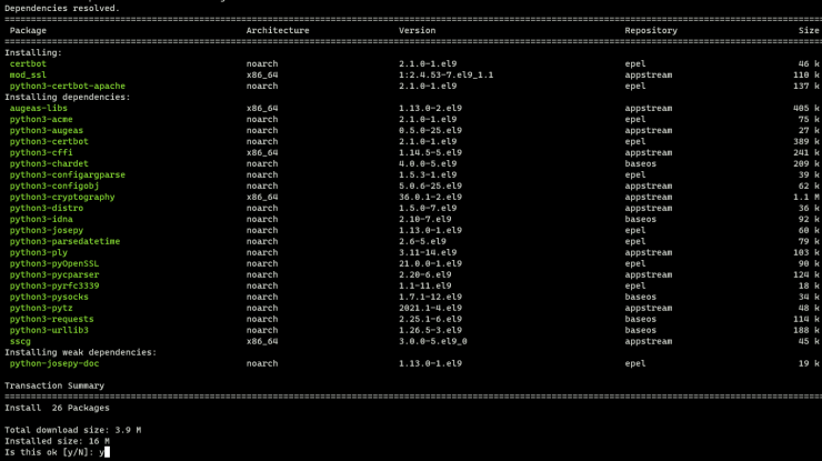 certbot installieren