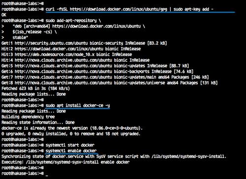 Installation von Docker CE