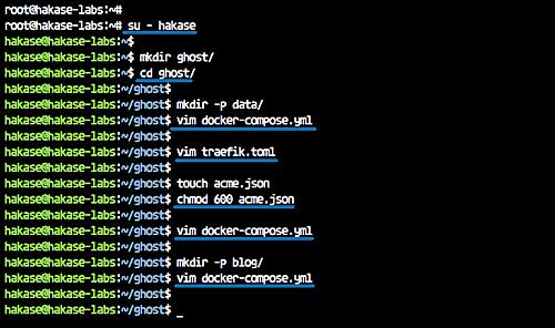 Ghost Service erstellen und konfigurieren
