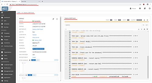 Ergebnis des Auftrags