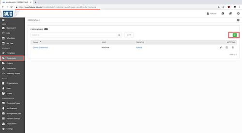 Einrichtungs-Anmeldeinformationen