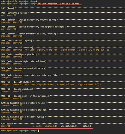 Das Ansible Playbook ausführen