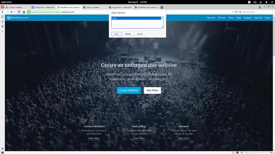 Gespeicherte Sitzung öffnen