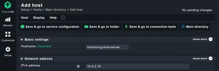 Das Hinzufügen eines Hosts in Checkmk dauert nur ein paar Klicks