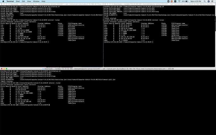 Starten und Stoppen von Tomcat