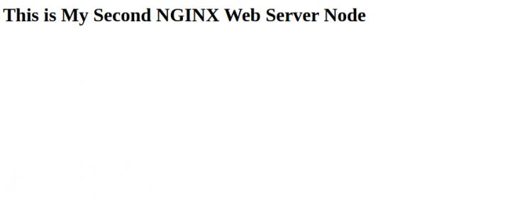 Nginx auf Knoten 2