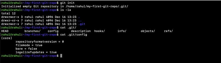 Initialisieren eines Repositorys in einem bestehenden Verzeichnis