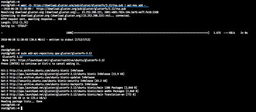 GlusterFS-Repository hinzufügen