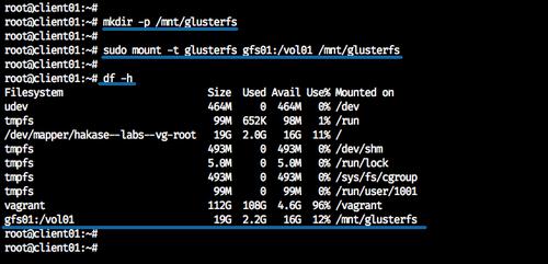 GlusterFS-Client einrichten