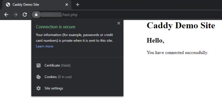 Caddy-Demoseite