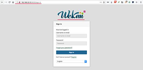Wekan login
