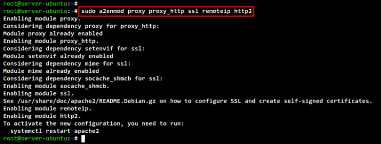 Apache2-Module aktivieren
