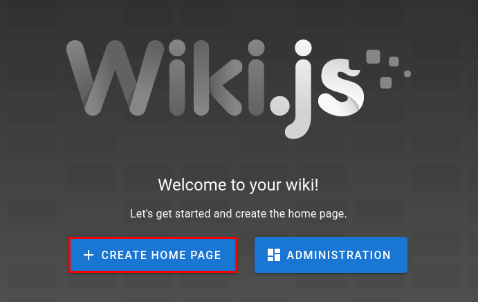 Willkommen Homepage erstellen