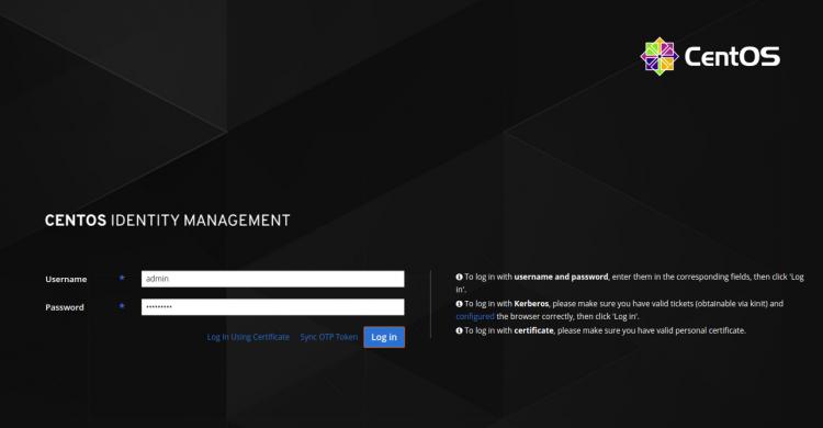 CentOS-Identitätsverwaltung