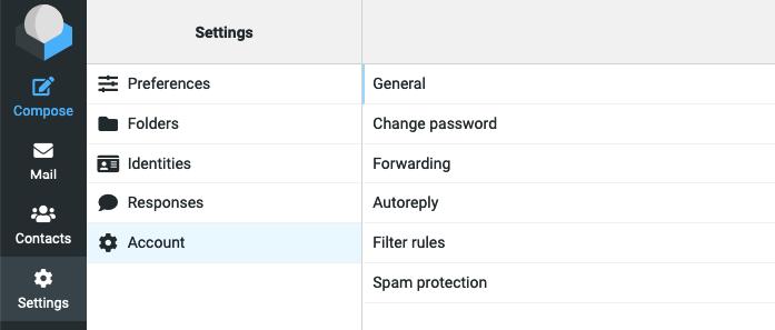 Registerkarte "Neue Einstellungen