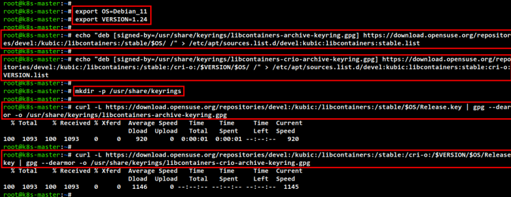 crio repo Schlüssel hinzufügen