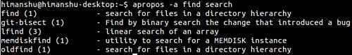 apropos -a