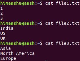 Wie man Zeilen mehrerer Dateien mit dem Einfügebefehl verbindet