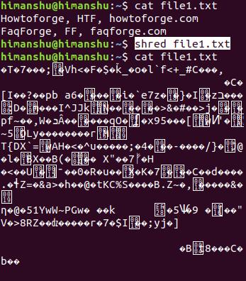 Fetzen auf einer Datei verwenden