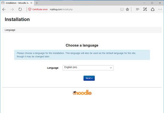 Moodle-Installation
