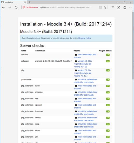 Überprüfung der Serveranforderungen