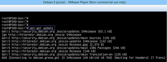 Aktualisierung von Debian