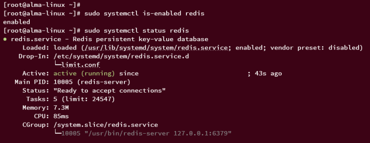Redis verifizieren