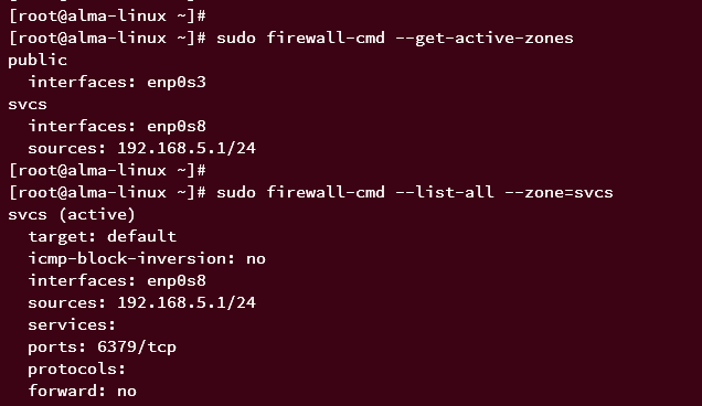 firewalld verify