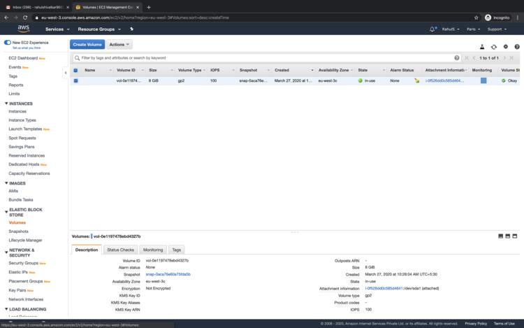EBS-Volumen erstellen