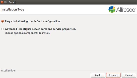 Verwenden Sie den einfachen Installationsmodus