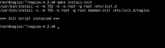 Nagios-Init-Dateien installieren