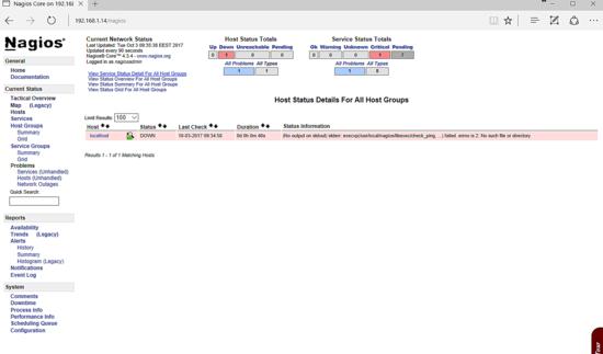 Nagios noch keine Plugins installiert