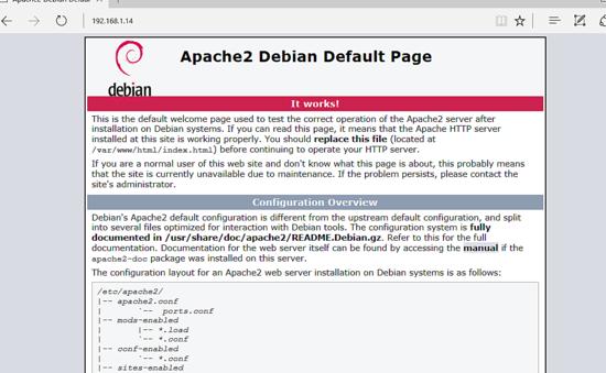 Apache Standardwebseite