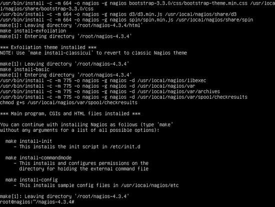 Installierte, kompilierte Nagios-Dateien