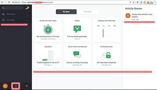 Zammad Benutzeroberfläche