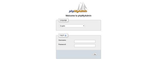 PHPMyAdmin Login