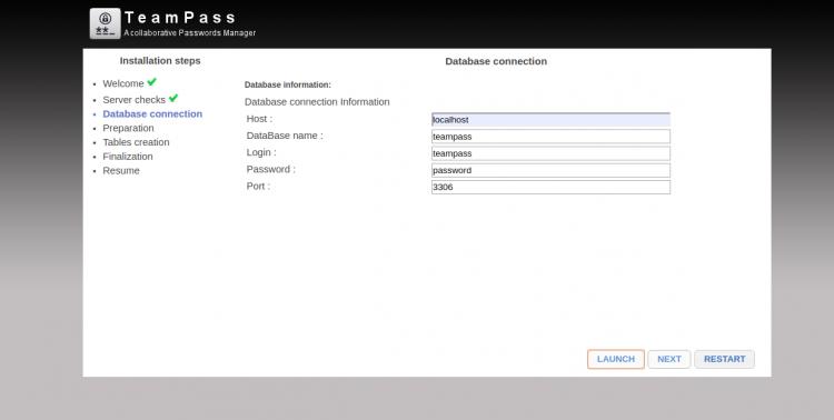 Datenbank-Einstellungen