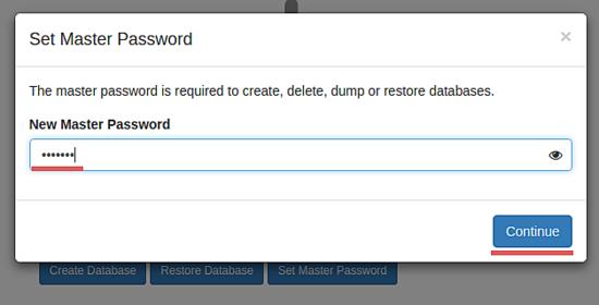 Geben Sie das Passwort ein.