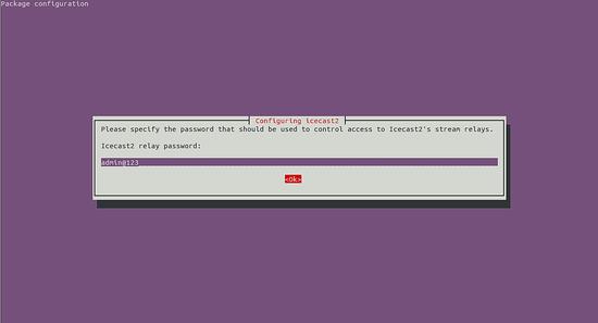 Icecast Relais Passwort