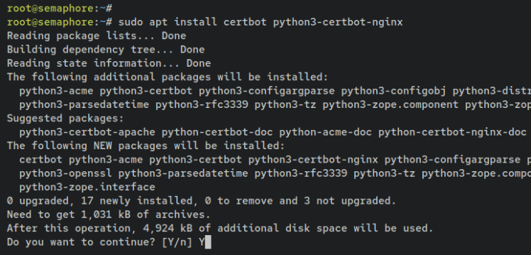 certbot installieren