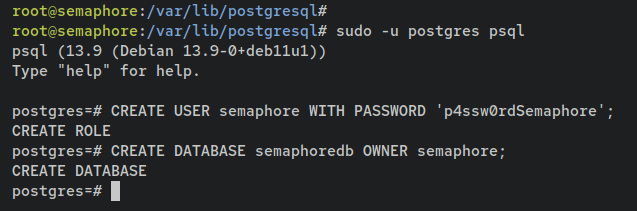 Datenbank und Benutzer anlegen